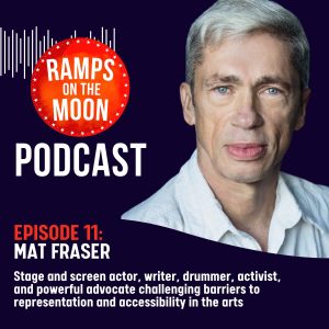 A podcast poster showing episode 11 with Mat Fraser head and shoulders image.