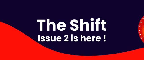 Blue rectanlge landscape, red wave at bottom, white text and the ramps logo