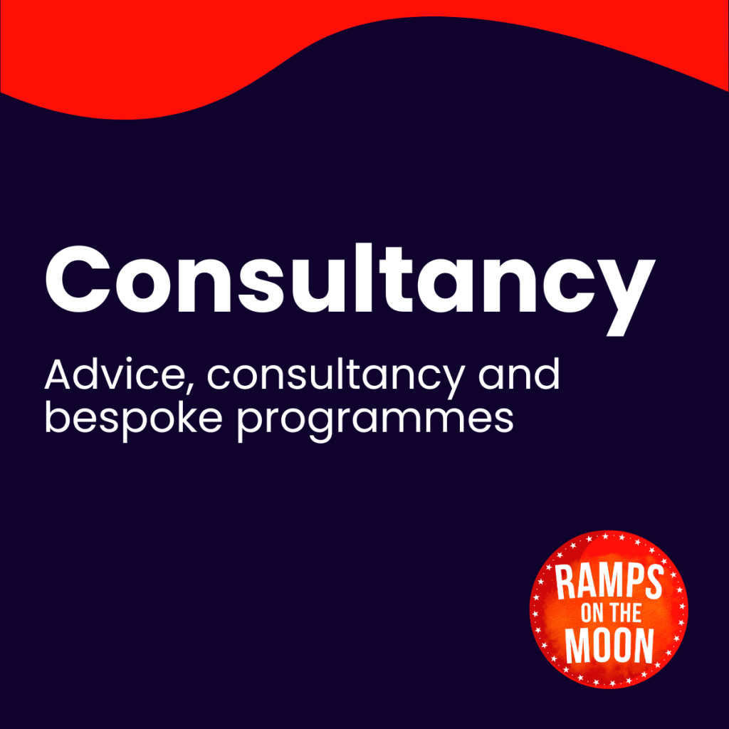 Consultancy image - just red and blue graphic