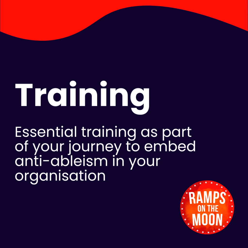 Training graphic red and blue